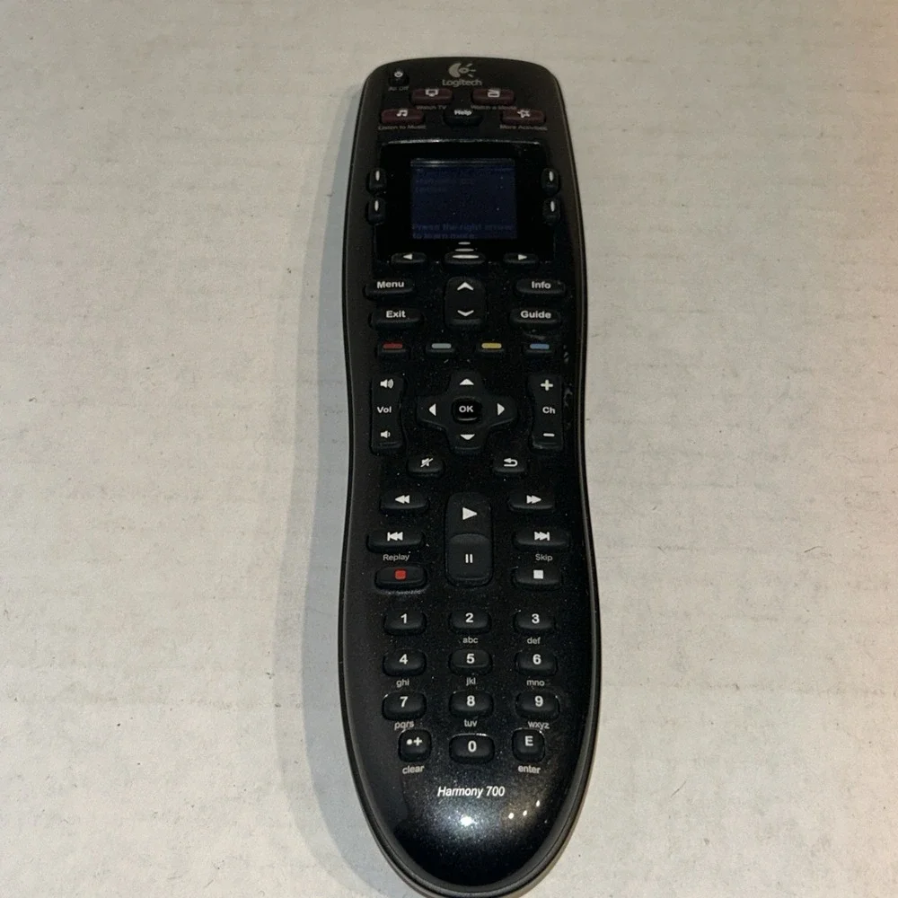 Logitech Harmony 700 Remote‎ Control Black Tested E3